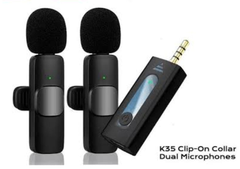 K35 Wireless Microphone: Crystal Clear Audio for Mobile, DSLR, and Content Creation