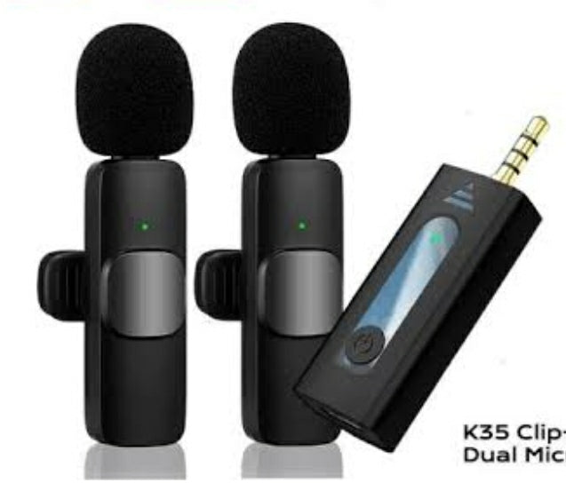 K35 Wireless Microphone: Crystal Clear Audio for Mobile, DSLR, and Content Creation