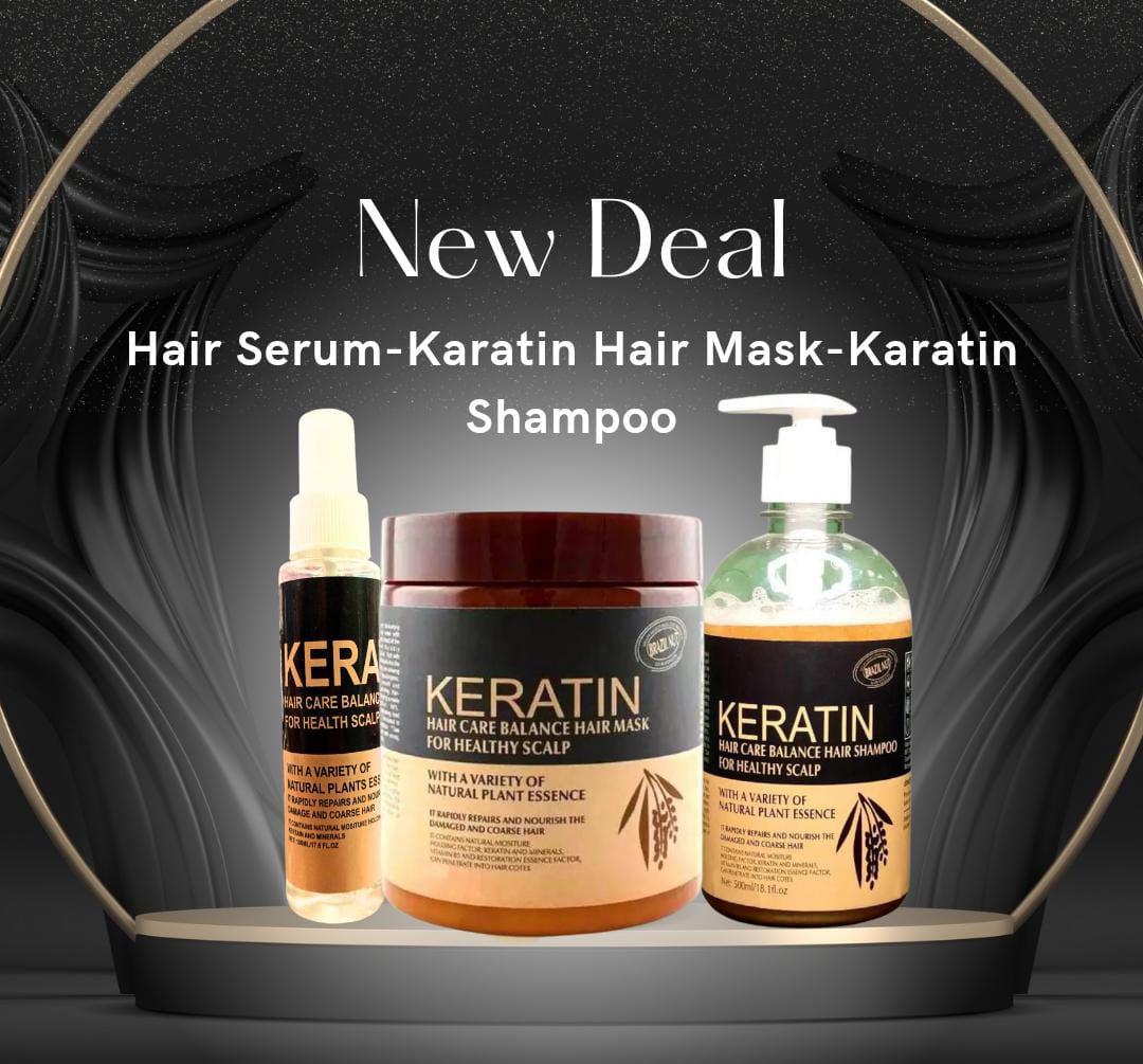 New Deal: 3-Piece Keratin Hair Care Set