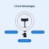 26cm LED Ring Light for Camera, Phone, TikTok, YouTube Video Shooting, and Makeup - Versatile 26cm Ring Light