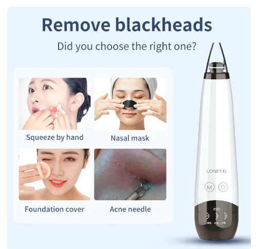 Rechargeable Blackhead Remover: Electric Facial Pore Cleaner