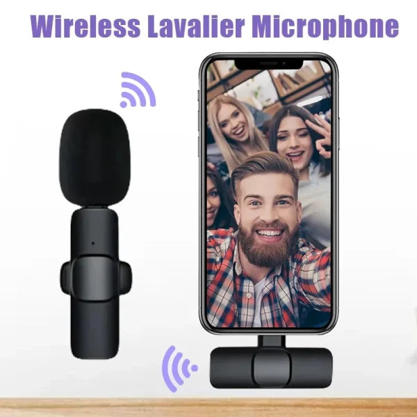 K8 Type-C Wireless Lavalier Mic for YouTubers, Live Streaming, and Mobile Gaming