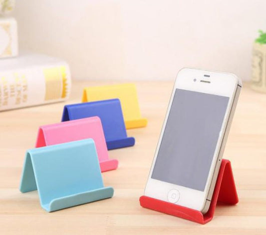 Compact Desktop Mobile Stand - Mini Holder Shelf for Phones (Random Color)