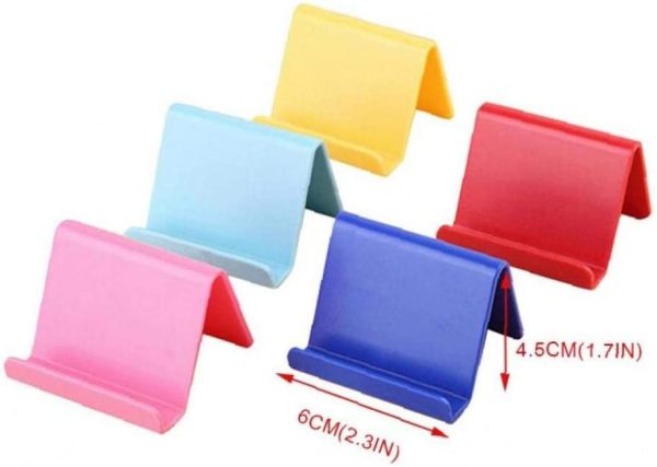 Compact Desktop Mobile Stand - Mini Holder Shelf for Phones (Random Color)