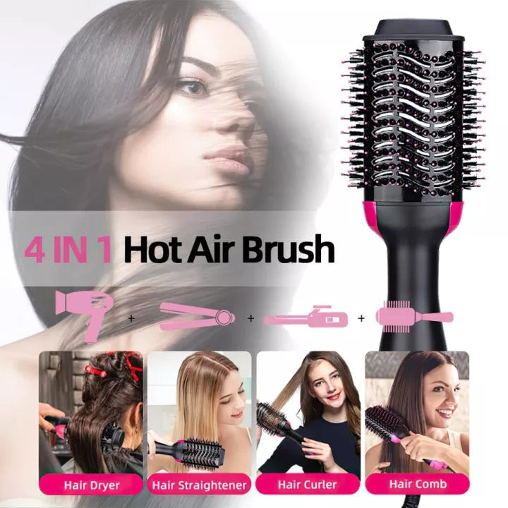 Versatile Hair Styling Tool: All-in-One Curler, Straightener, Dryer