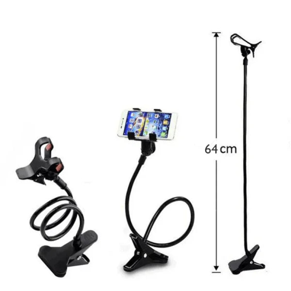 Flexible Snake Mobile Stand – Universal Phone Holder for Home, Bed, or Desktop