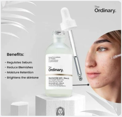 The Ordinary Niacinamide Zinc Serum - 30ml For All Skin Types